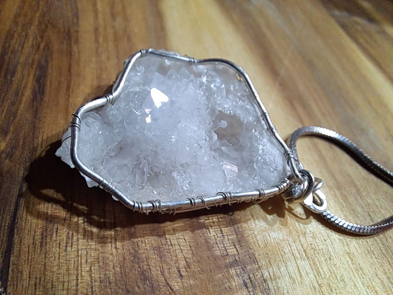 Quarzdruse und Silber